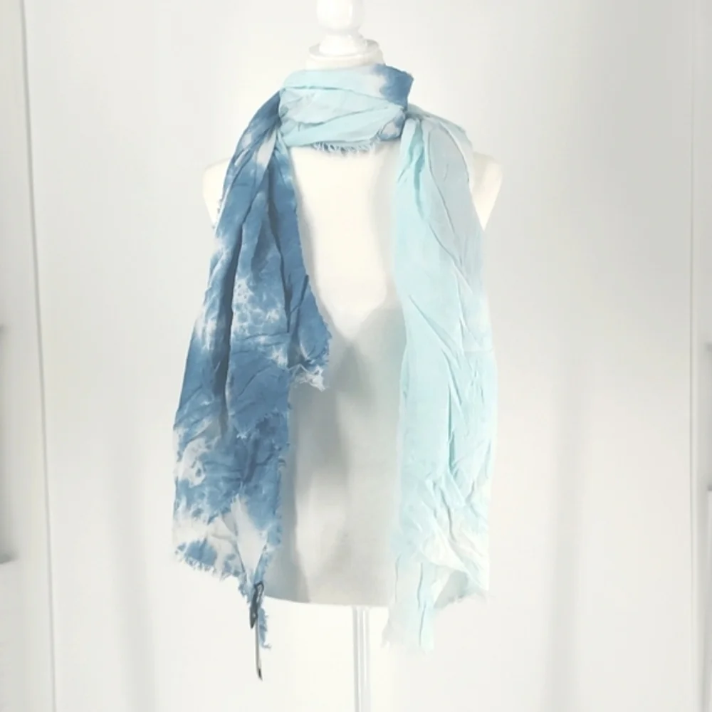 Steve Madden Tie Dye Blue Scarf